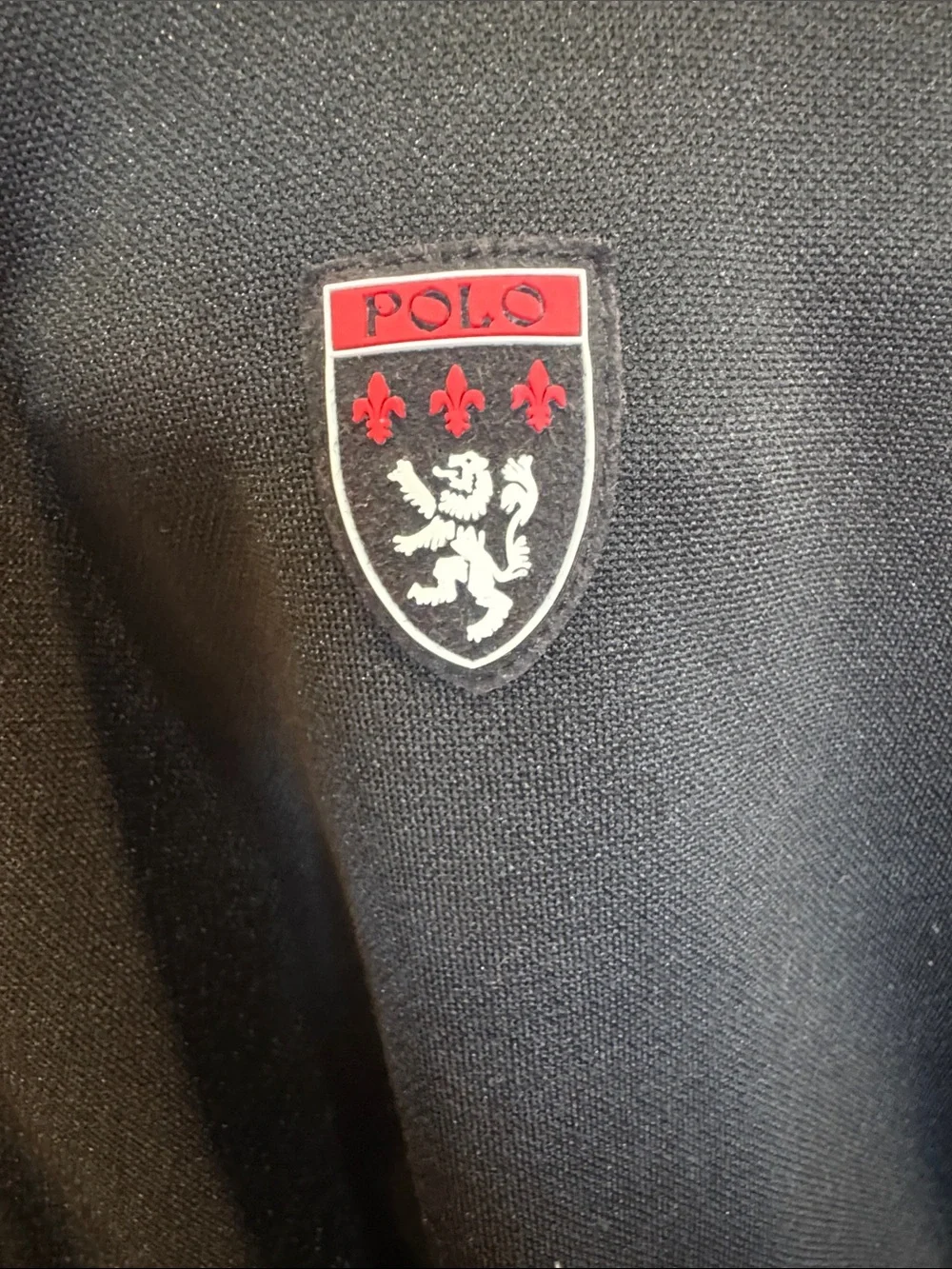 Polo by Ralph Lauren Black Lightweight Half-Zip with Red Collar #571